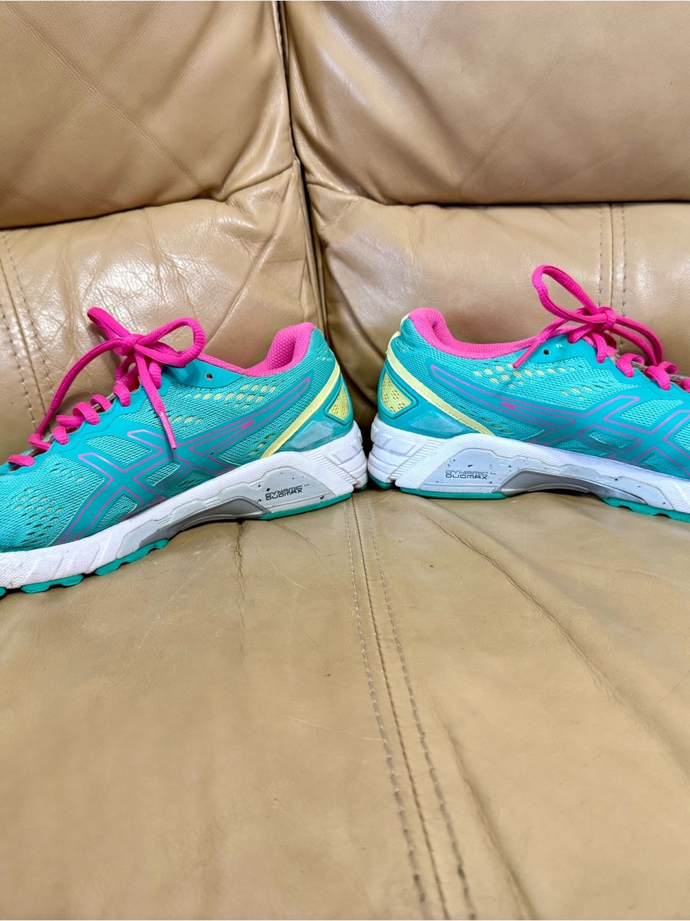 ASICS Gel-DS Trainer 19 Women's 8.5 Emerald Pink Lime Running Sneakers - Picture 9 of 12
